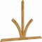 Ekena Millwork Richland Rough Sawn Timber Gable Bracket, Western Red Cedar, 96"W x 64"H x 2"D x 4"F, 16/12 Pitch GBW096X64X0204RIC00RWR - alternate 2